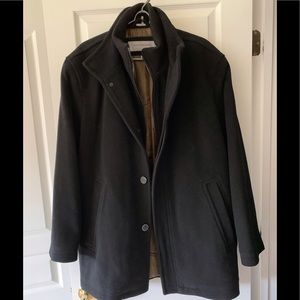 Marc New York Men’s Car Coat with Knit Inset